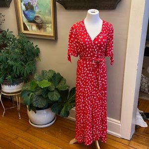 Seraphine wrap maternity dress